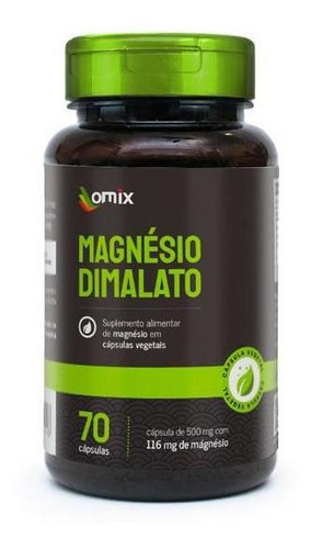 Magnésio Dimalato - 70 Cápsulas - Omix