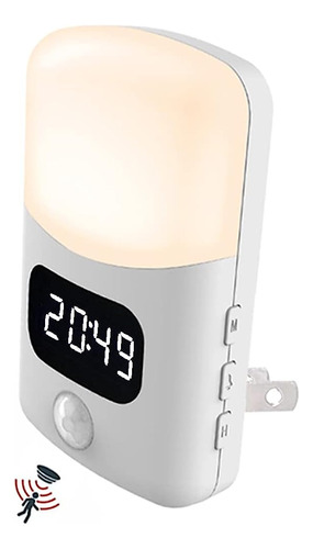 Luxon Led Sensor De Movimiento Luz Nocturna Con Despertador 