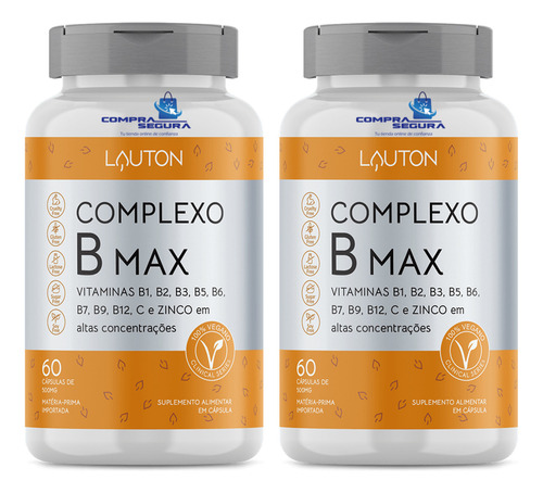 Complejo Bmax B12 B1 B2 B3 B5 B7 Biotina Acido Fólico