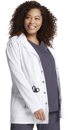 Imagen 3 de 10 de Guardapolvo Mujer Dickies Ambos Usa Mujer Broches Spandex