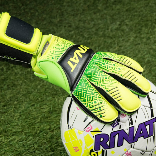 Imagen 3 de 5 de Guantes De Portero Kancerbero Quantum Pro Amarillo Neón/ver