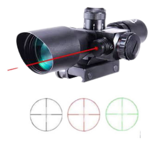 Mira Ncstar 2.5-10x40 Red Green Dot Gotcha Airsoft Xtreme