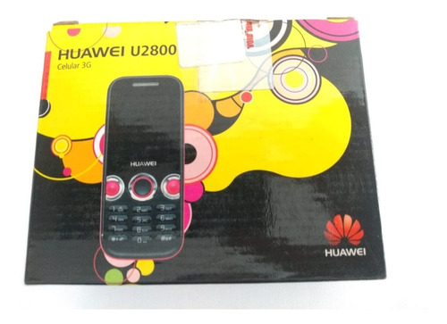 Celular Huawei U2800 - Caixa, Manual, Fones E Carregador