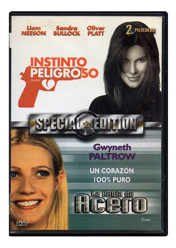 Instinto Peligroso Y La Rubia De Acero 2 En 1 Película Dvd (Usado)