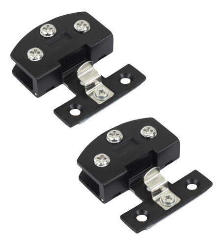 2x De Vidrio Muebles De Hardware Reemplazo De Hardware Negro