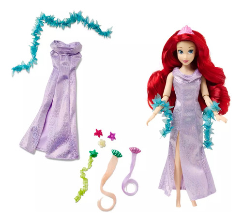 Ariel La Sirenita Tritón Y Ursula Set Deluxe Disney Store