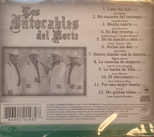 Cd Los Intocables Del Norte - 12 Grandes Exitos - Digipack (Usado)