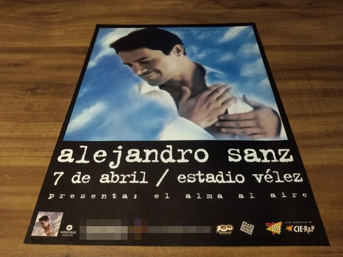 (pd819) Publicidad Alejandro Sanz Velez * 2001