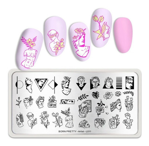 Born Pretty Placa Sello Uñas Stamping Bp-l011 Artist Series