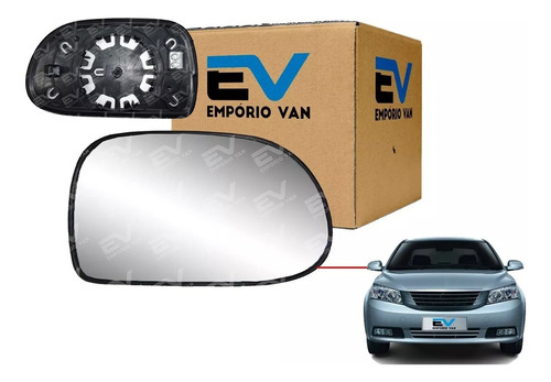 Lente Retrovisor Com Base Ld Geely Ec7