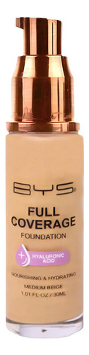 Base de maquillaje líquida Bys Cosmetics Full Coverage BY366-CO/LFEFCN Full Coverage BYS Cosmetics tono medium beige - 30mL 50g