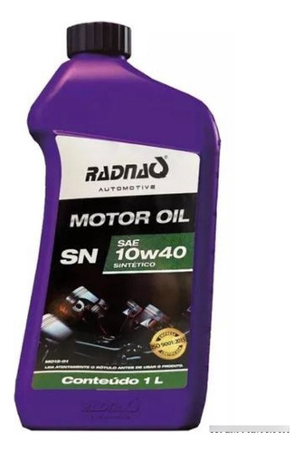 Oleo Radnaq Automotive 10w40 Sintético Api Sn