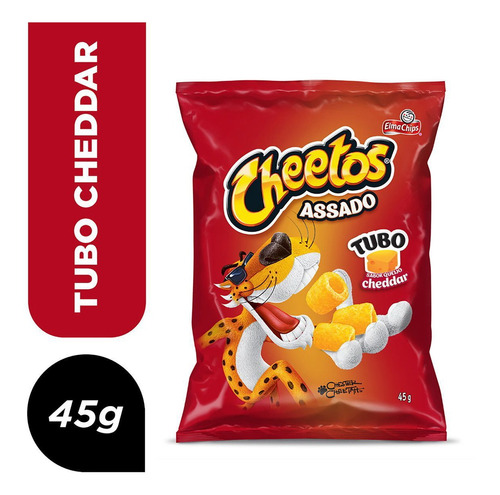 Salgadinho Sabor Queijo Cheddar Elma Chips Cheetos Tubo 45g