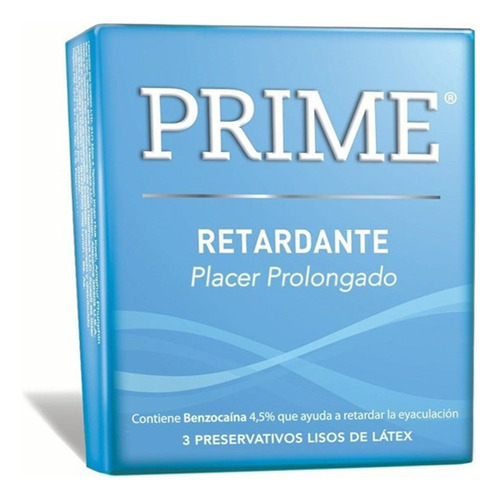 Preservativo Prime Retardante Placer Prolongado X3 Prime