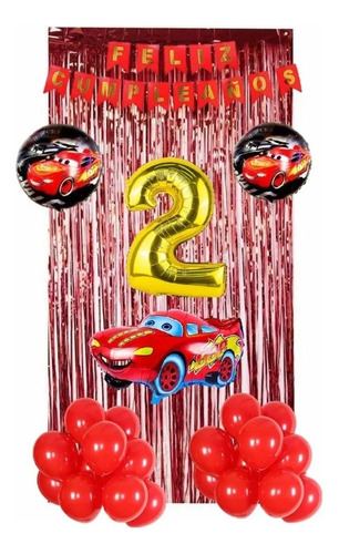 Combo De Globos De Cars Cumpleaños