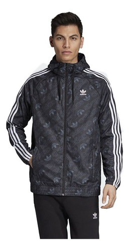 Jaqueta adidas Originals Windbreaker Corta Vento Mono Preta | Mercado Livre