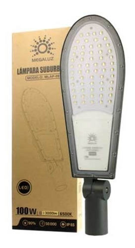 Lampara Led Sub Urbana Exterior 100 Watts Ip65 Fotocelda C7s