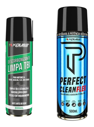 Kit Perfect Clean Flex E Descarbonizante Limpa Tbi Koube