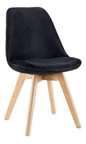 Silla Comedor Tulip Acolchada Terciopelo Felpa Velvet