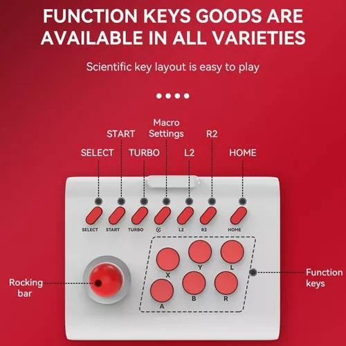 Joystick Portátil Para Juegos, 3 Modos De Conexión, Número D