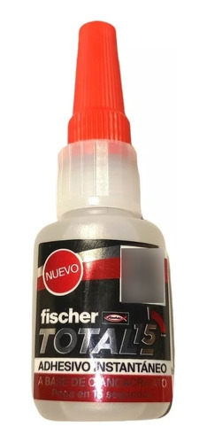 Adhesivo Instantáneo Total 15 Fischer 10 Gr.- Ciano Acrilato