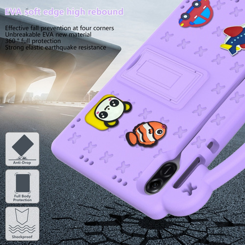 W Funda Eva Para Niños, Color Morado, Para Honor Pad X9