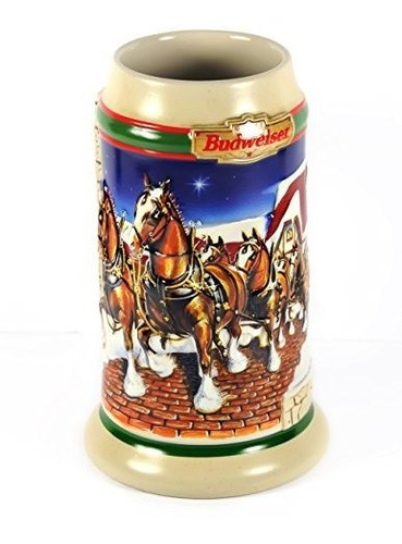 Budweiser 1998 Grants Farm Holiday Stein