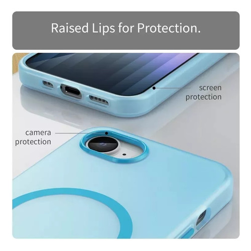 Capa Magnética Semitranslúcida Para iPhone 16e