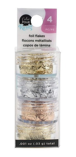 Escamas De Foil Metálicas Color Pour Para Decoración