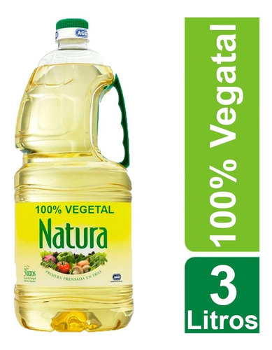 Aceite Natura 100% Vegetal 3 Litros