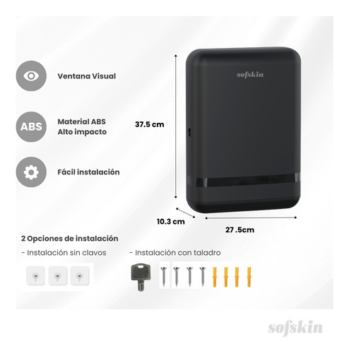 Kit Dispensador Jabón Líquido + Desp. Toalla Interdoblada