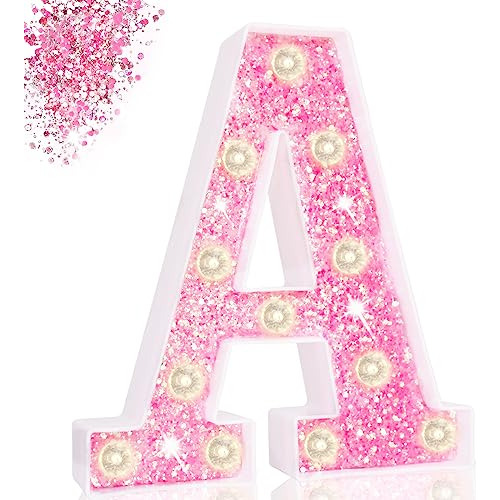 Letras Marquesina Led, Letras De Brillo Rosa, Letras De...