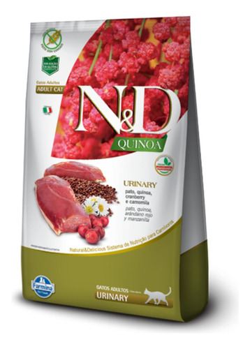 Ração N&d Quinoa Urinary Pato Para Gatos Adultos 1.5kg