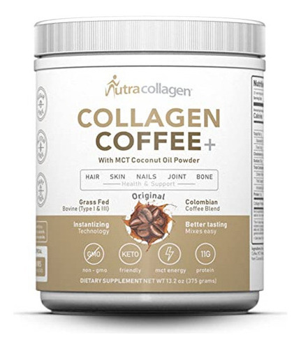 Nutracolágeno Péptido En Polvo Combinado Con Café Colombi