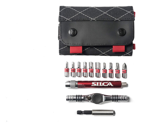 Silca Kit De Trinquete En T + Ti-torque | Juego De 10 Broca.