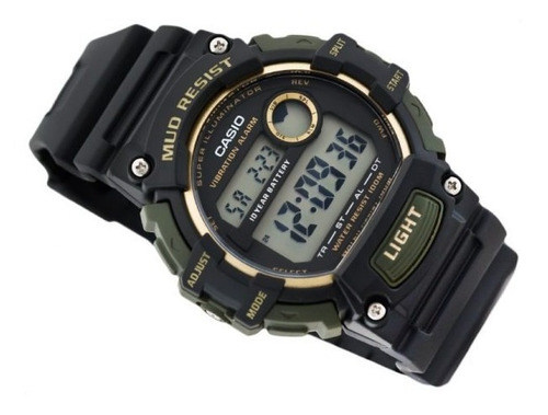 Reloj Casio Hombre Negro Hora Mundial 52mm Trt110h1a2vcf