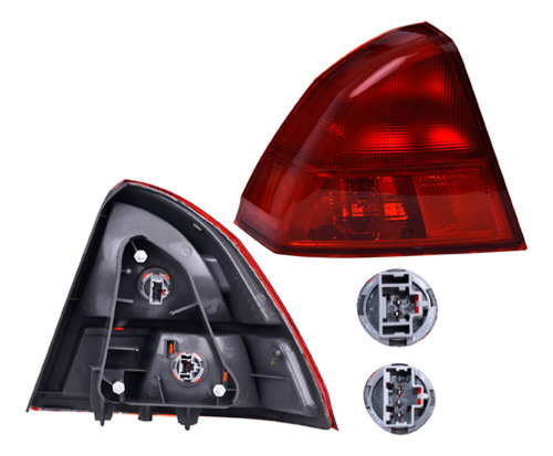 Calavera Exterior Civic 2001 - 2002 4 Pts Rojo Depo Izq Rxc