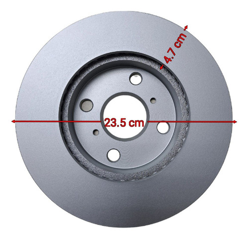 Disco Freno Delantero Toyota Yaris Hasta 2005