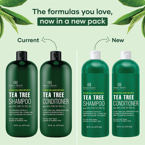 Conjunto De Shampoo E Condicionador Botanic Hearth Tea Tree