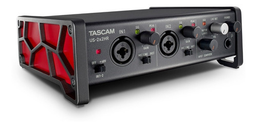 Interface de áudio Tascam US-2X2HR Usb-C Midi Studio