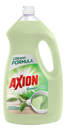 Lavatrastes Líquido Axion Green Tea Suave Con Las Manos 2.8l