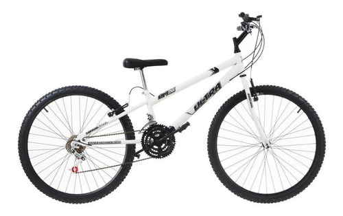 Bicicleta  de passeio Ultra Bikes Bike Rebaixada Aro 24 18 Marchas freios v-brakes cor branco