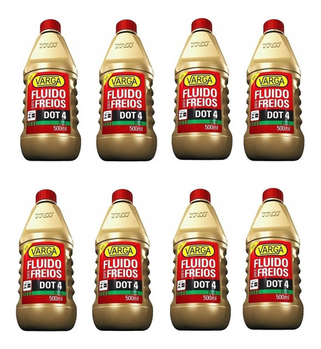 Fluído De Freio Dot 4 500ml - 8 Unidades