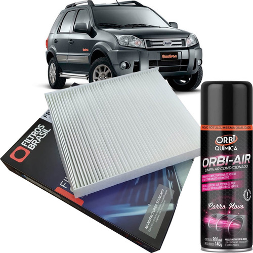 Filtro Ar Condicionado Cabine + Higienizador - Ecosport