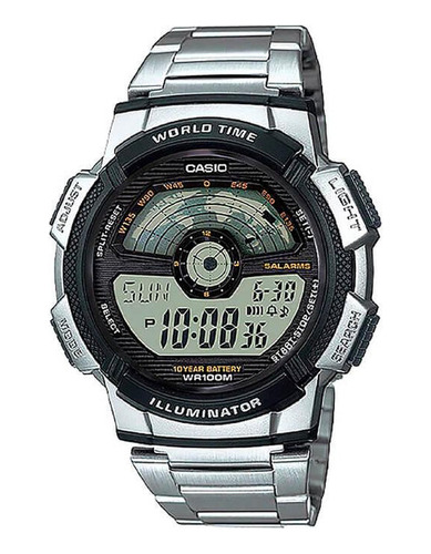 Reloj Casio Digital Luz Hombre Acero 100% Original 