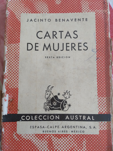 Cartas A Mujeres: Jacinto Benavente, Colección Austral 