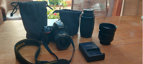 Nikon D5600 Cuerpo Y Lente Original 70/300 Dx35/1.8