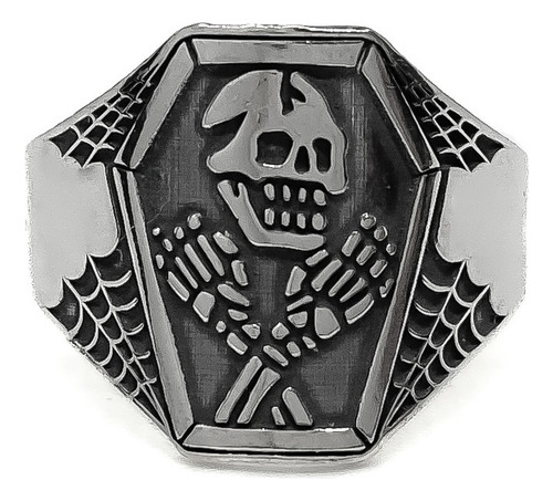 Anillo Calavera Ataud Plata 925 Plata 925 A - Chico Plata 925