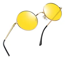 Comprar Lentes Nocturnos Hombre Mujer Moda Uv Moto Retros Steampunk Diseño Conducir Amarillo De Moda Clásico Retro Elegante De Noche Caballero Dama Unisex