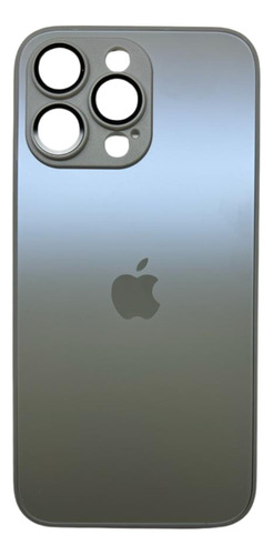 Capa Case Glass De Vidro Fosco P/ iPhone 15 Pro Max Titanium